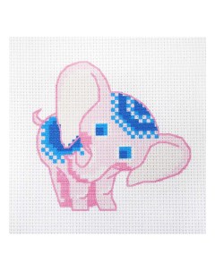 Набор для вышивания Hobby Pro Kids Розовый слоненок 19 19см 501152 Hobby&pro