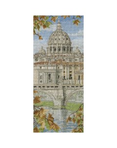 Набор для вышивания St Peter s Basilica 32х14 см арт PCE0815 Anchor