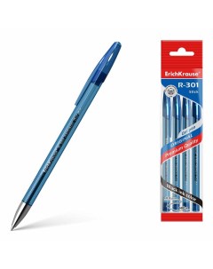 Ручка гелевая Erich Krause Original R 301 Gel Stick синяя Erich krause