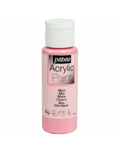 Краска художественная Acrylic Paint декоративная матовая 59 мл розовый Pebeo