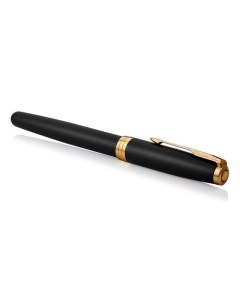 Шариковая ручка Sonnet Matte Black GT черная 1 0мм поворот подар уп Parker