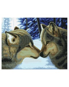 Набор для вышивания Два волка Белоснежка