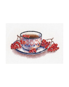 Набор для вышивания Рябиновый чай 1452 12х21 см Овен