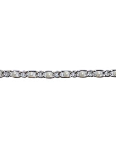 Цепь декор отделочная уп 10 м металл с жемчугом арт С 32 А 5 серебро Дамское счастье