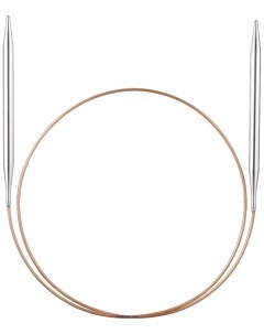 Спицы для вязания круговые супергладкие латунь 7 мм 80 см арт 105 7 7 80 Addi