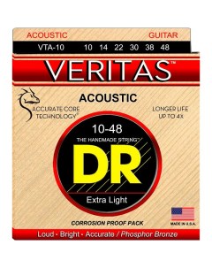 Струны для акустической гитары VTA 10 VERITAS Dr string