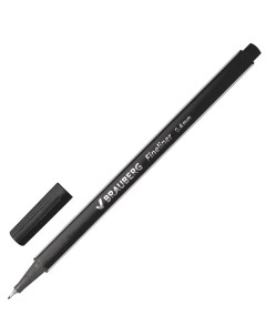 Ручка капиллярная Aero черная 0 4 мм 142252 Brauberg