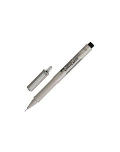 Капиллярная ручка Ecco Pigment 0 4 мм черная Faber-castell