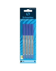 Набор ручек шариковых 75063 синяя 1 мм 4 шт Schneider