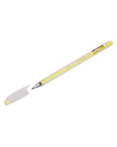 Ручка гелевая Hi Jell Pastel желтая пастель 0 8мм 12шт Crown