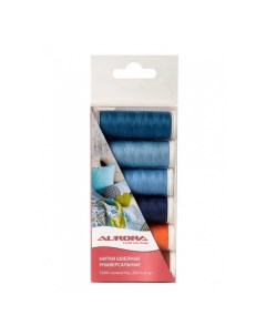 Набор швейных ниток Talia 120 Джинс голубой Aurora