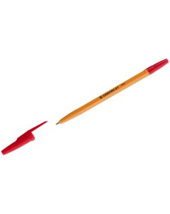 Ручка шариковая 51 Vintage красная 1 0мм желтый корпус 50шт Corvina