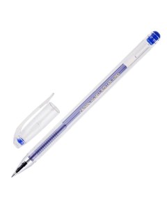 Ручка гелевая неавтоматическая Hi Jell синяя 0 5мм HJR 500B 5шт Crown