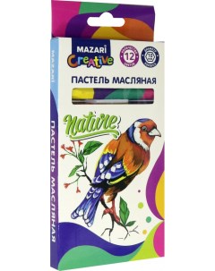 Масляная пастель 12 цветов Mazari