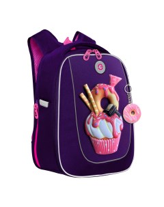 Рюкзак школьный RAf 392 1 1 фиолетовый Grizzly