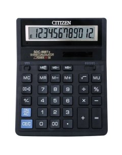 Калькулятор SDC 888T 12 р черный бухгалтерский Citizen