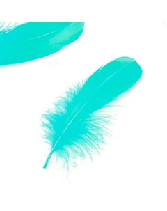 Набор перьев для творчества 30 шт 14 17 см голубой Веселуха
