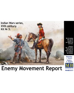 Сборная модель 1 35 Индейские войны XVIII век 35217 Masterbox