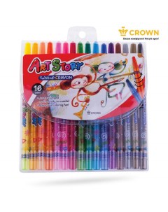 Набор цветных карандашей 16 цв арт 225400 3 набора Crown