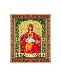 Набор для вышивания бисером Пр Богородица Державная Б1045 20 25 см Паутинка