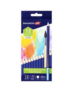 Набор цветных карандашей 12 цв арт 181529 3 набора Brauberg
