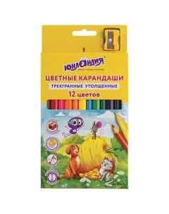 Набор цветных карандашей 12 цв арт 181370 3 набора Юнландия