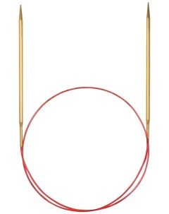 Спицы д вязания круговые позолоч с удлиненным кончиком 6 мм 100 см 755 7 6 100 Addi
