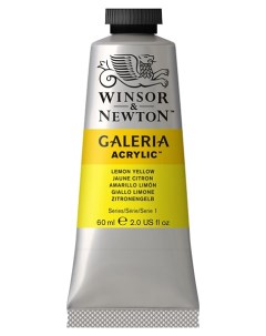 Краска акриловая Galeria 60 мл желтый лимон Winsor & newton