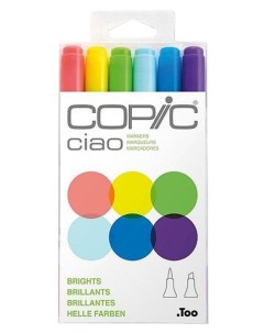 Набор двухсторонних маркеров Ciao Brights Copic