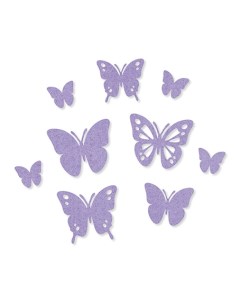 3446141 Набор самоклеящихся декоративных элементов Бабочки из фетра 9 шт Efco