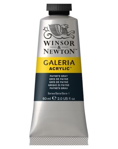 Краска акриловая Galeria 60 мл серый пэйнес Winsor & newton