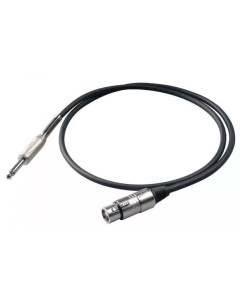 Микрофонный кабель BULK200LU6 6 3мм Jack XLR мама 6м Proel