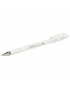 Ручка гелевая White Pastel 143417 белый толщина линии 0 5 мм Brauberg