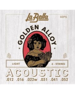 40ps Струны для акустической гитары La bella