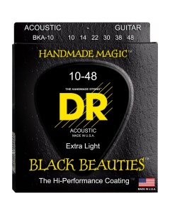 Струны для акустической гитары BKA 10 BLACK BEAUTIES Dr string