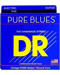 Струны для электрогитары PHR 10 52 PURE BLUES Dr string