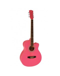Акустическая гитара с анкером глянцевая Розовая Липа 4 4 40дюйм E4010 PI Elitaro