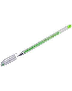 Ручка гелевая Hi Jell Color светло зеленая 0 7мм 12шт Crown