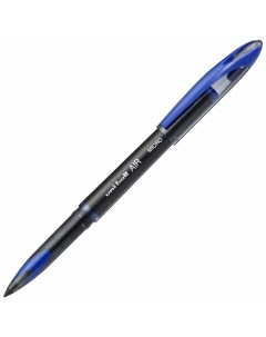 Ручка роллер Uni Ball AIR Micro СИНЯЯ корпус черный узел 0 5 мм линия 0 24 мм UBA Uni mitsubishi pencil