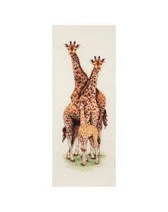 Набор для вышивания Семья жирафов 47х14 см Anchor