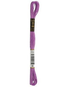 Нитки мулине Stranded Cotton 4635000 00098 8 м фиолетовый Anchor