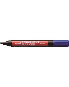 Маркер перманентный Uni 380B 1 4 5мм клиновидный синий упаковка из 12 штук Uni mitsubishi pencil
