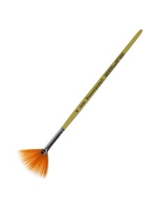 Кисть Веерная Синтетика Фантазируй 4 длина волоса 30 мм короткая ручка матова Roubloff
