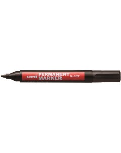 Маркер перманентный Uni 320F 1 3мм овальный черный упаковка из 12 штук Uni mitsubishi pencil