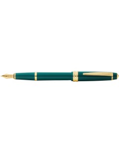 Перьевая ручка Bailey Light Polished Green Resin and Gold Tone перо F AT0746 12FF Cross