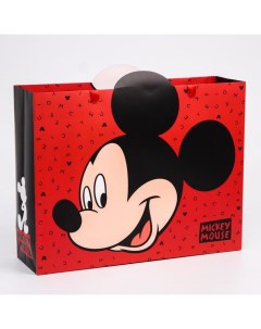 Подарочный пакет ламинированный горизонтальный Mickey Mouse Микки Маус 31х40х11 см Disney