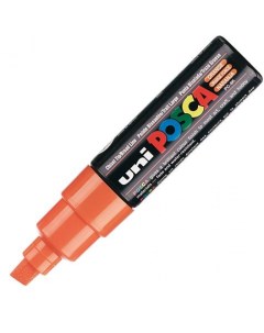 Маркер Uni POSCA PC 8K 8мм скошенный оранжевый orange 4 Uni mitsubishi pencil