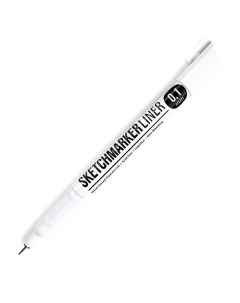 Ручка капиллярная линер 0 1мм черный Sketchmarker