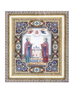 Набор для вышивания бисером Чарiвна Мить Икона святых благоверных князя Петра и княгини Ф Чарівна мить
