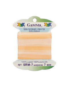 Тесьма декоративная Gamma шелковая цвет M036 арт SRM 7